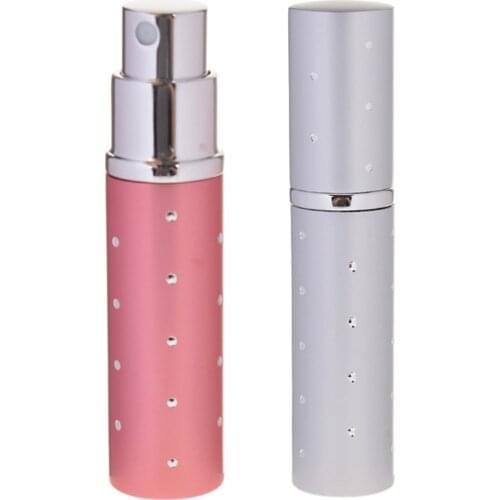 1 Pc 5ML Mini Portable For Traveler Metal Perfume Bottle With Spray&Empty Parfume Case With Colorful Easy to Carry Beauty Tools