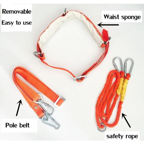 1Pcs Electrician Protective Safety Belts, Double Insurance Safety Belts, High-Altitude Construction Safety Belts