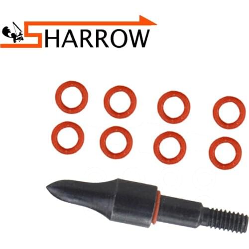 50/100pcs Arrowhead Points Locks O Ring Rubber Washers Target Broadheads Arrow Hunting Accessory