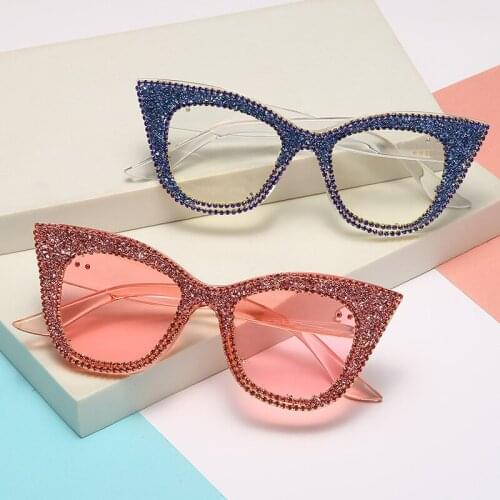 2021 new glasses, cat sunglasses, womens fashion sunglasses, big face and thin face sunglasses women