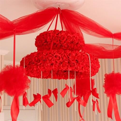 Wedding Hangings flower bouquet roof flower decoration garland wedding supplies party flower decoration 2pcs/lot