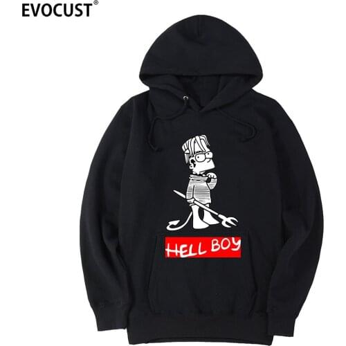LIL PEEP HELLBOY hiphop rapper CRY BABY Punk Rock men Hoodies Sweatshirts women unisex Combed Cotton