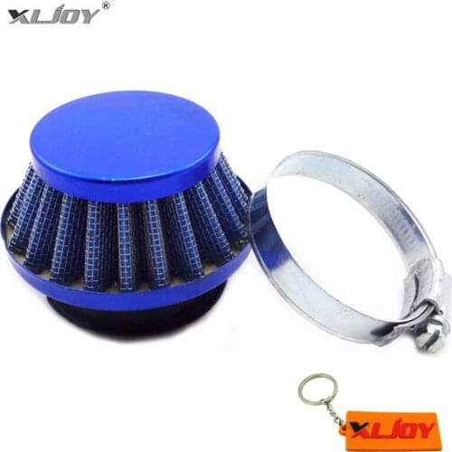 XLJOY Blue 44mm Air Filter For 2 Stroke 47cc 49cc Engine Carb Carburetor ATV Quad Dirt Pocket Bike Go Kart Mini Moto