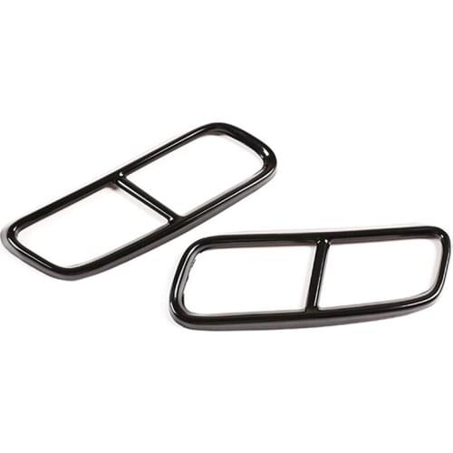 Car Stainless Steel Rear Exhaust Muffler Tail Pipe Cover for Q7 4M 2016-2019