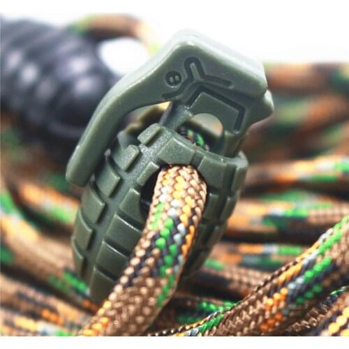 10PCS Shoe Lace Buck Boots Shoes Grenade Shoelace Tightening Non-Slip Buckle Shoelace Buckle Clip EDC Outdoor Hiking Camping Ac