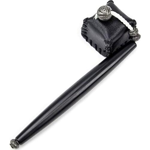 1pc Pool Table Snooker chalk holder pocket chalk holder billiard 9-ball pen design leather chalk holder