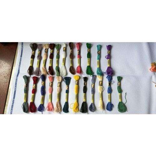 10 pieces two labels cross stitch threads / cross stitch embroidery thread / Custom threads colors 11