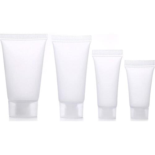 100Pcs/Lot Portable Matte Clear Soft Tube Cosmetic Emulsion Toner Cleanser Container Shampoo Hand Cream 15ml Storage Bottle