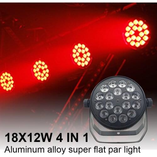 18x12W RGB W 4in1 Par luDMX 5z Led 12 de canal 4/8 etapa DJ luz Luz de modo de sonido de lavado luz PowerConF&G Disco Par u