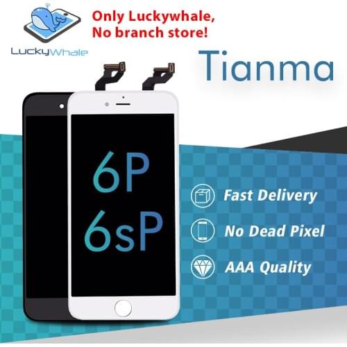 20PCS Premium tianma LCD display for iphone 6 plus 6s plus lcd screen and digitizer assembly 3d touch no dead pixel Free DHL