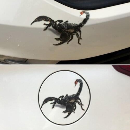 3D Car Sticker Animals Bumper Spider Gecko Scorpions Sticker Auto Motorcycle Accessories for Opel Astra VAUXHALL MOKKA Zafira