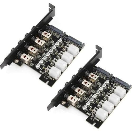 4 Ports HDD Power Control Switch Hard Drive Switcher 15-Pin SATA Selector for PC Desktop Intelligent Control Hard Disk
