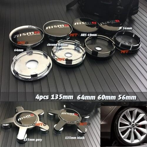 4pc NISMO Logo Car Wheel Badge Center Caps for Tiida Teana Skyline Juke X-trail Almera Qashqai Car Accessories