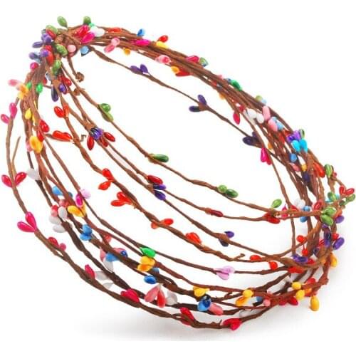 6pcs 40cm diy pretty pip berry stem for floral arrangemanet crafts wedding garland decoration accessories