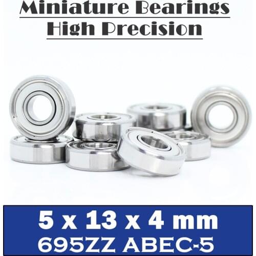 695ZZ Bearing ABEC-5 10PCS 5x13x4 MM Miniature 695Z Ball Bearings 619/5ZZ EMQ 695 Z3 V3 Quality