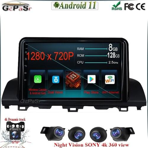 6G+128G CARPLAY Android 11 Car Radio Player for For Honda Accord 10 2018 2019 Radio Tape Recorder Head unit Car Multimedia Play