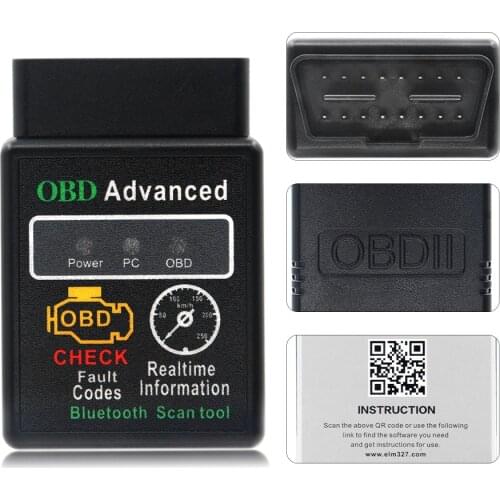 ELM327 V 1.5 ELM327 Bluetooth OBD2 v1.5 Android Car Scanner Automotive OBD 2 Auto Diagnostic Tool OBDII Scaner automatic