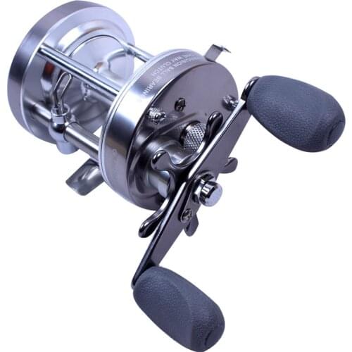 Free Shipping Blue/Gun color metal reel trolling fishing reel 7 bearing left hand