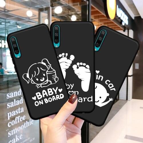 2021 Baby On Board funny cartoon cute for Huawei Honor 8 Lite 8X 8C 9X 9 10 Lite 20 Pro V20 10i 20i 8S 8A 30 Pro 30S Phone Case