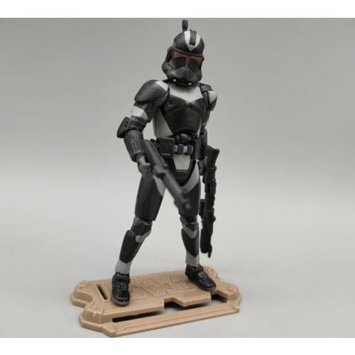 WARS Republic Shadow Utapau Black Trooper 3.75" Loose Action Figure