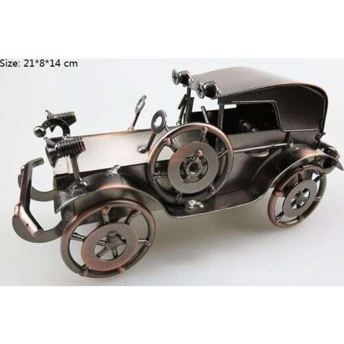 European and American Retro Vintage Car Model Bar Coffee Shop Decoration Tin Iron Decorative Crafts