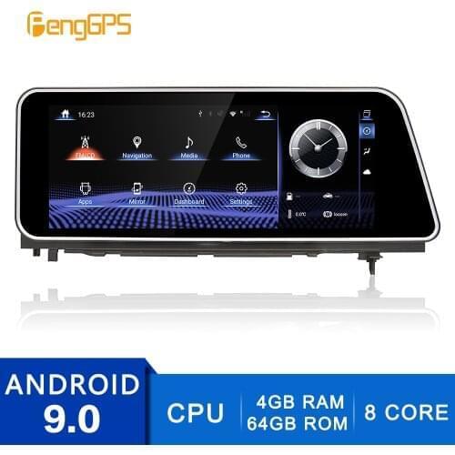 GPS Navigator for Lexus RX300 RX350 RX400 2016-2019 with Origina Button Radio Multimedia Head Unit DVD Player Android 9.0 4G+64G