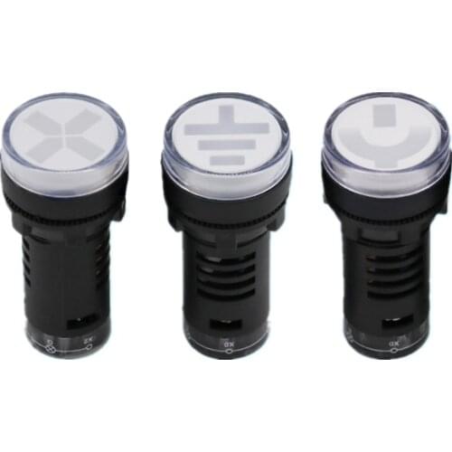 AD16-22W/D 220V Breaker circular isolation position indicator The isolation knife switches Indicator light 22MM Signal Light