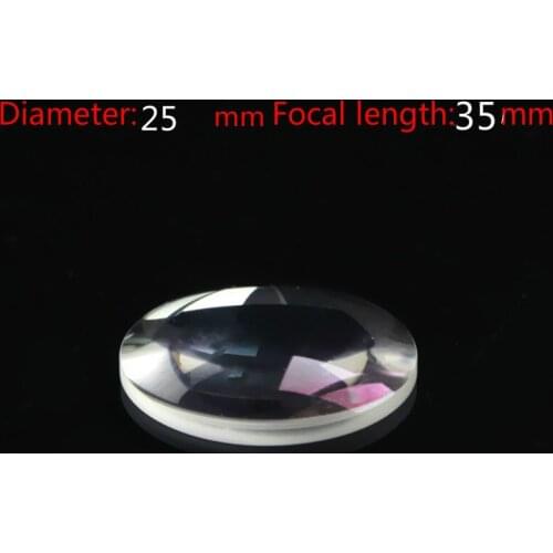 K9 Plano-Convex Lens D25mm F=35mm Optical Lens/optical Element/precision Optical Lens