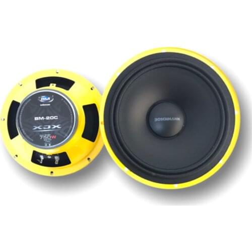 Boschmann BM Audio 16 CM Profesyonel Midrange Speaker Set For Car 600W Watt Yellow Black Extra Bass Dynamic