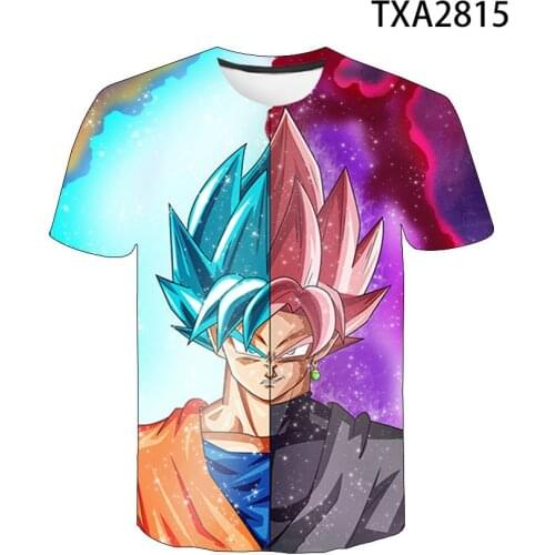 Summer Anime Dragon 3D T Shirt Casual Men Women Children Streetwear Short Sleeve Boy Girl Kids DBZ Print T-shirt Cool Tops