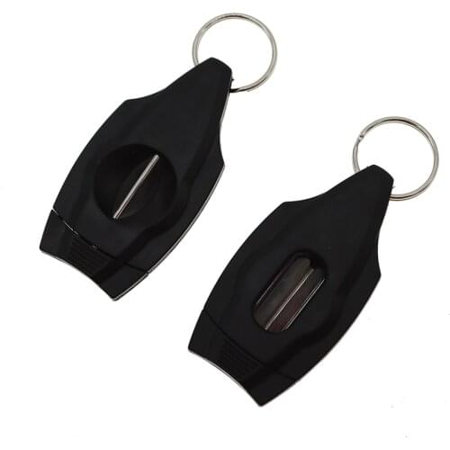 Multifunctional Cigar Scissors and Cigarette Cutter with Stand Stainless Steel V-shaped Portable Cuban Snow Cutter