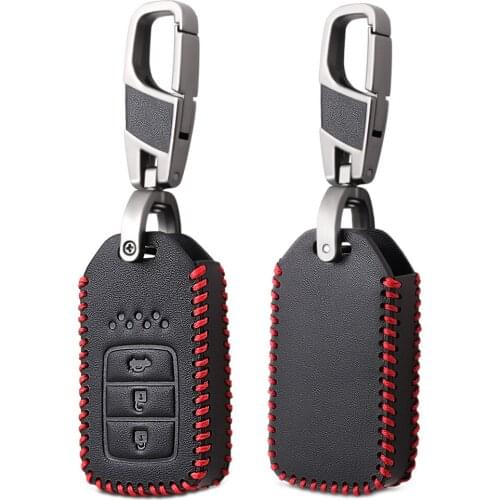 New Leather Protection key Case Cover for Honda ELISION CIVIC JADE SPIRIOR ACCORD ODYSSEY FIT Car Styling Protect Shell