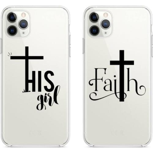 Christian Religious Jesus Cross Phone Case clear for iphone 12 pro max mini 11 pro XS MAX 8 7 6 6S Plus X 5S SE 2020 XR cover