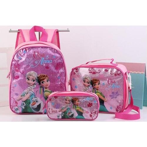 Disney Hot Girls Frozen cartoon schoolbag kids lovely princess elsa anna backpack Cute Brand Toddler Kids boys schoolbags