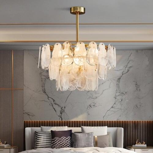 LED light luxury chandelier post modern minimalist living room bedroom personality creative design chandelier