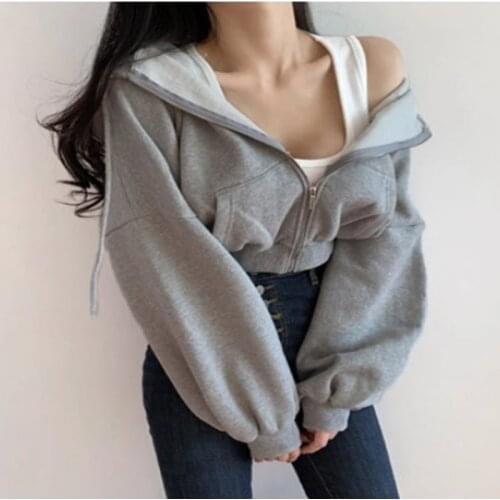 Женские короткие толстовки TKXE China At AliExpress