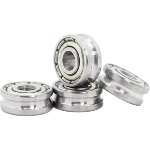 U041304 U Groove Sealed Ball Bearing ( 4PCS ) 4*13*4 mm Pulley Wheel Bearings U2/1 Guide Track Rlooer Bearing