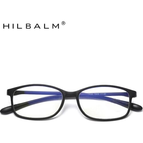 Hilbalm Unisex Stylish reading glasses men women anti blue ray ultralight presbyopia Female magnifying glass for male diopter