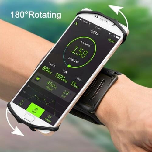 Universal Wristband Phone Holder for 4"-6.5" inch Smart Phone Running Sports Armband Cycling Gym Bag for Iphone Samsung Huawei