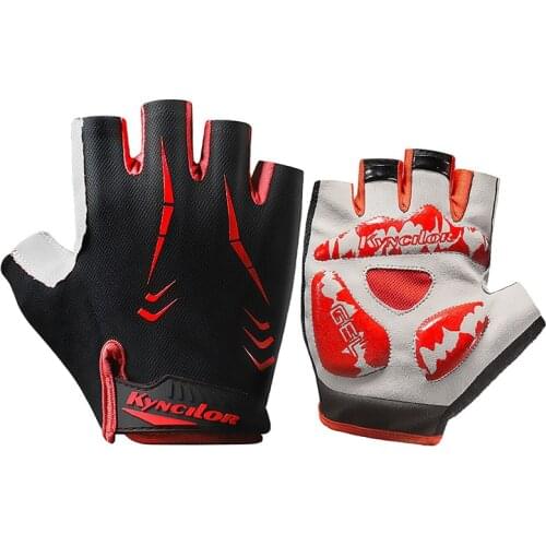 1Pair Half Finger Cycling Gloves Anti-Slip Bicycle Racing Gloves For MTB Road Mountain Bike Gym Fitness Anti Shock Summer Sports