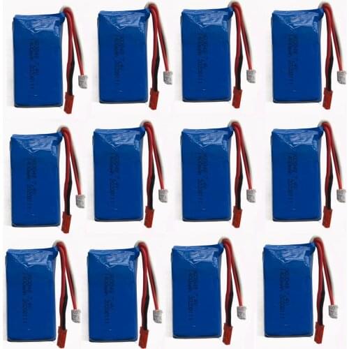 12pcs battery For Wltoys A949 A959 A969 A979 K929 1/18 Rc Car LiPo Battery 7.4V 1500mah A949 27 Part for Wltoys RC Car Part
