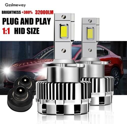 2Pcs car lamp D1S D3S D5S D8S D4S D2S D4R LED canbus error free Bulb 70w 15200lm LED headlight conversion Kit to HID ballast