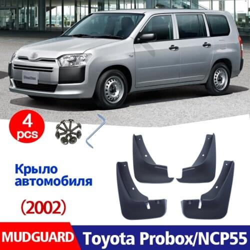 Front Rear 4pcs FOR Toyota Probox NCP55 Mudguards Splash Mud Flap Guard Mudflaps Car Accessories Auto Styline Mudguard 2002