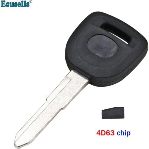 Transponder Key Case Shell Blank with 4D63 40bit Chip for Mazda 2 3 5 6 RX8 CX7 CX9 Miata MX-5