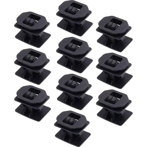 Black Moulding Clips Fasteners For Ford 500 2005+ Nylon Panel Replacement 10pcs Accessory