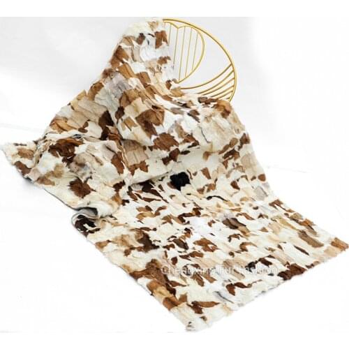 CX-D-152 Soft And Warm Sheep Goat Fur Wool Blanket