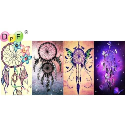 DPF 5D full Round Diamond Painting DIY Magic Cube Cross Stitch Diamond Embroidery Wind Chimes Art Crafts Mosaic Home Decor Gift
