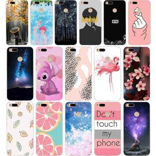 F silicone Cover For Xiaomi MI A1 Case Full Protection Soft tpu Back Cover Phone Cases For Xiomi MI A1 bumper Coque