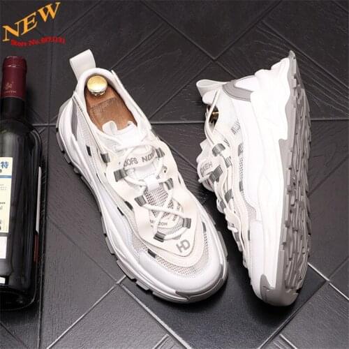 Summer trend Designer Men Shoes Breathable Sneakers Hip Hop Platform Casual Shoes Zapatillas Hombre
