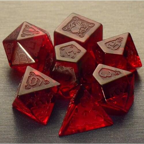 Magic Octopus Seven-piece COC Running Group Module Dice DND Dungeons and Dragons Cthulhu Surrounding Gem Dice